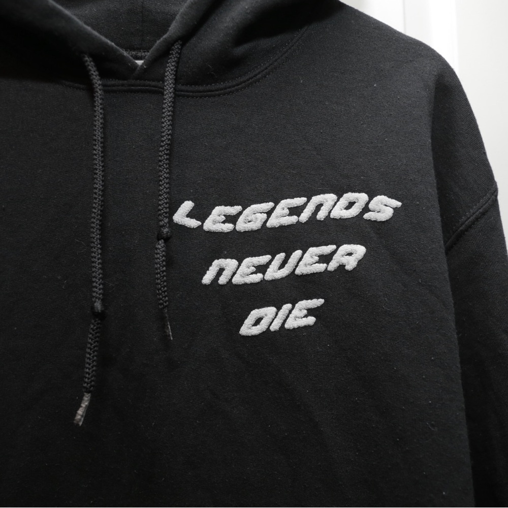 Juice Wrld x Faze Clan Legends Never Die Hoodie Official Merch 999 Club - Picture 3 of 5
